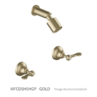 Merino Flared Shower Set - Sileno Shower - 3 Star - 1/4 Turn Ceramic Gold