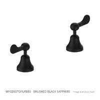 Merino Flared Lever Sink Top Assembly - 1/4 Turn Ceramic - Brushed Black Sapphire (Lf)
