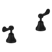 Merino Flared Lever Sink Top Assembly - 1/4 Turn Ceramic - Matt Black (Lf)