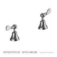 Merino Flared Lever Sink Top Assembly - 1/4 Turn Ceramic - Satin Chrome (Lf)