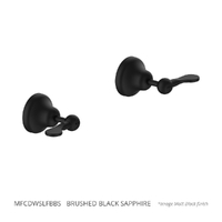 Merino Flared Wall Top Assembly - 1/4 Turn Ceramic Brushed Black Sapphire (Lf)