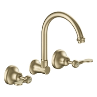 Merino Flared Wall Sink/Laundry Set - 4 Star - 1/4 Turn Ceramic Brushed Gold (Lf)