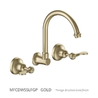 Merino Flared Wall Sink/Laundry Set - 4 Star - 1/4 Turn Ceramic Gold (Lf)