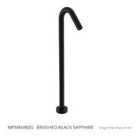 Max Floor Mount Outlet - Bath Brushed Black Sapphire
