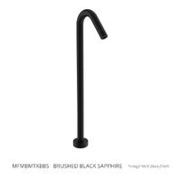 Max Floor Mount Outlet - Bath Brushed Black Sapphire Trim Kit