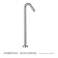 Max Floor Mount Outlet - Bath Satin Chrome Trim Kit