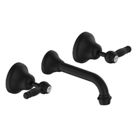 Merino Lever Bath Set - 1/4 Turn Ceramic Matt Black