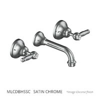 Merino Lever Bath Set - 1/4 Turn Ceramic Satin Chrome