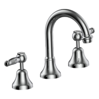 Merino Lever Basin Set - Swivel Spout - 6 Star - 1/4 Turn Ceramic Chrome (Lf)