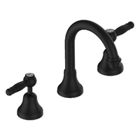 Merino Lever Basin Set - Swivel Spout - 4 Star - 1/4 Turn Ceramic Matt Black (Lf)