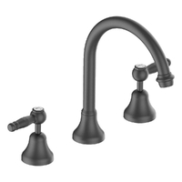 Merino Lever Vanitee Sink Set - 4 Star - 1/4 Turn Ceramic Gunmetal (Lf)