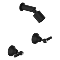 Merino Lever Shower Set - Sileno Shower - 3 Star - 1/4 Turn Ceramic Matt Black