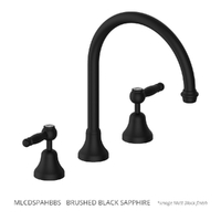 Merino Lever Hob Spa Set - 1/4 Turn Ceramic Brushed Black Sapphire