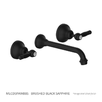 Merino Lever Wall Spa Set - 1/4 Turn Ceramic Brushed Black Sapphire