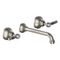 Merino Lever Wall Spa Set - 1/4 Turn Ceramic Brushed Nickel