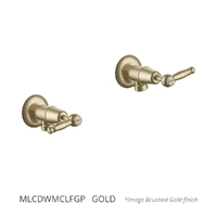 Merino Lever Washing Machine Cocks - Pair - 1/4 Turn Ceramic Gold