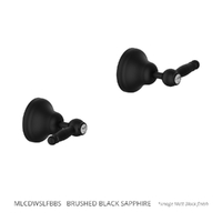 Merino Lever Wall Top Assembly - 1/4 Turn Ceramic Brushed Black Sapphire (Lf)