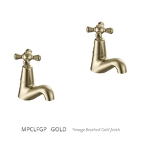 Merino Cross Pillar Cocks - 4 Star - Pair - Jumper Valve Gold (Lf)