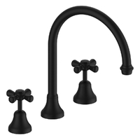 Merino Cross Hob Spa Set - Jumper Valve Matt Black