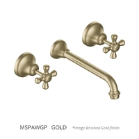 Merino Cross Wall Spa Set - Jumper Valve Gold