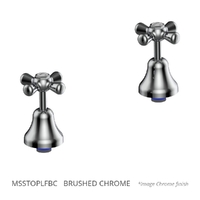 Merino Cross Sink Top Assembly - Jumper Valve - Brushed Chrome (Lf)