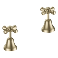 Merino Cross Sink Top Assembly - Jumper Valve - Brushed Gold (Lf)