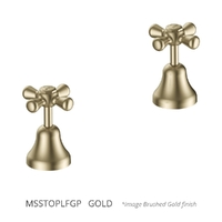 Merino Cross Sink Top Assembly - Jumper Valve - Gold (Lf)