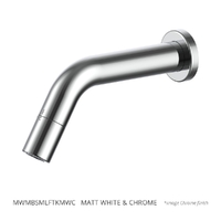 Max Wall Outlet - Basin Matt White &amp; Chrome Trim Kit (Lf)