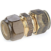 LF 15mm C x 15mm C NYL COMPRESSION UNION (1/2" C x 1/2" C) C/P