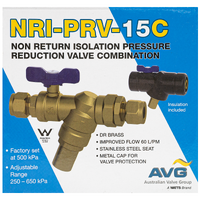 15mm C X C  Non-Return Isolation Pressure Reduction Valve