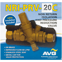 20mm C X C  Non-Return Isolation Pressure Reduction Valve