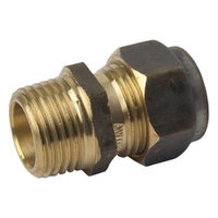 Elbow Brass Flared Compression MI x C Extended Lugged