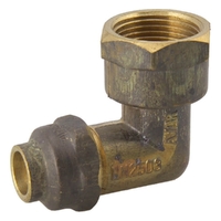 Elbow Brass Flared Compression FI x C Reducing