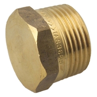 Hexagon Plug Brass Screwed