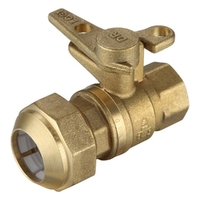 Meter Ball Valve Poly Connection DN x FI Lockable