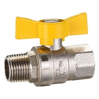 Ball Valve Butterfly Handle MI x FI Gas
