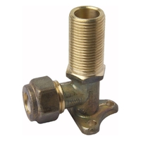 Elbow Brass Nylon Compression MI x C Extended Lugged