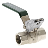 Ball Valve Dual Approved Lever Handle FI x FI Lockable Water & Gas