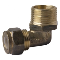 Elbow Brass Nylon Compression MI x C Reducing