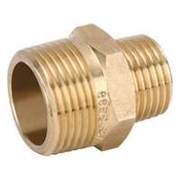 Hexagon Nipple Brass Screwed Reducing