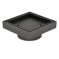 Square Tile Insert Grate Brass