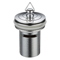 Plug & Waste with Overflow Brass Plug
