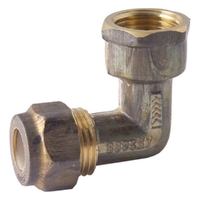 Elbow Brass Nylon Compression FI x C