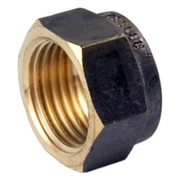 Hexagon Cap Brass Screwed