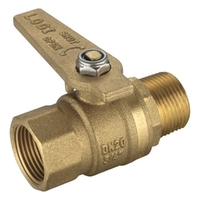 Meter Ball Valve Inline MI x FI Long Handle
