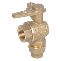 Meter Ball Valve Right Angle Fl x FI Lockable