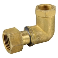 Elbow Brass Screwed FI x Loose Nut