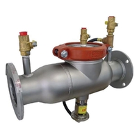Reduced Pressure Zone Device Stainless Steel with Geared Butterfly & Strainer Table E Lead Free 4000SS Watts