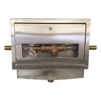 Reduced Pressure Zone Single Valve In Stainless Steel Recessed Cabinet Lead Free 009 Watts