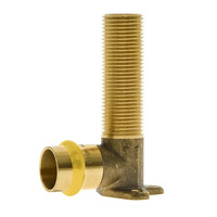 Lugged Elbow 15mm BSP Male 90mm X 20mm Gas Copper Press